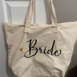 Bride tote bag